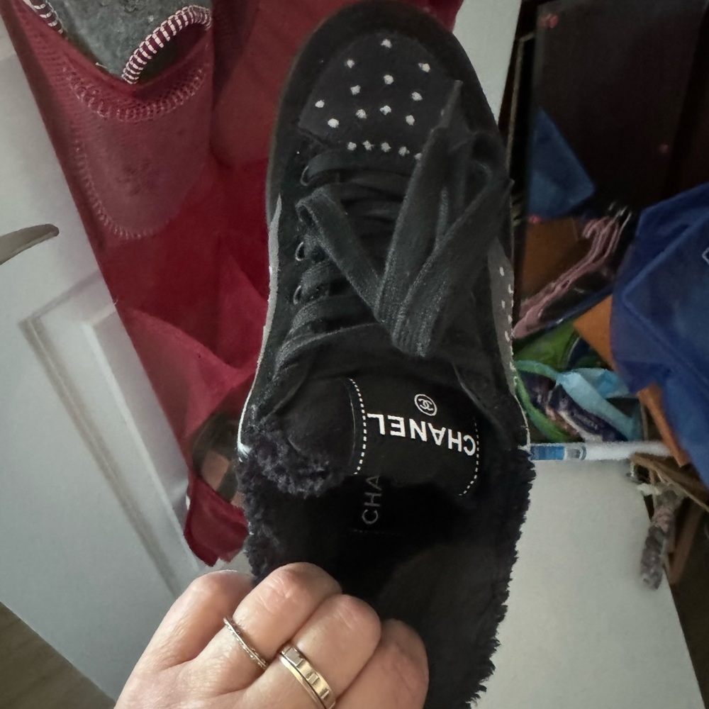 CHANEL Black Sneakers Stylish and Comfortable